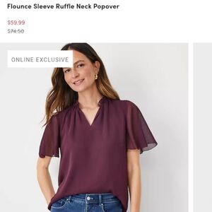 NWT XL Short Sleeve Blouse